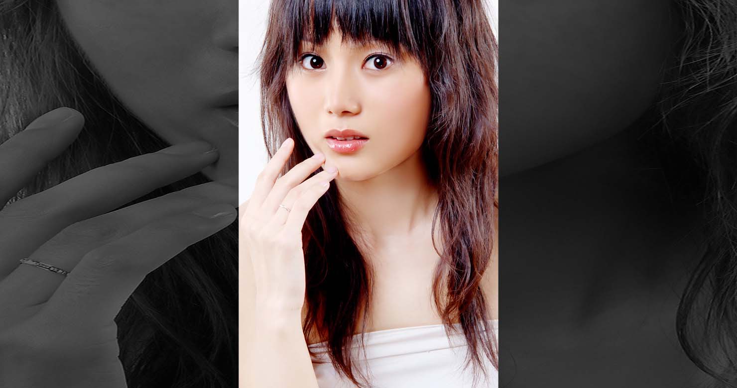 The same photograph after professional retouching